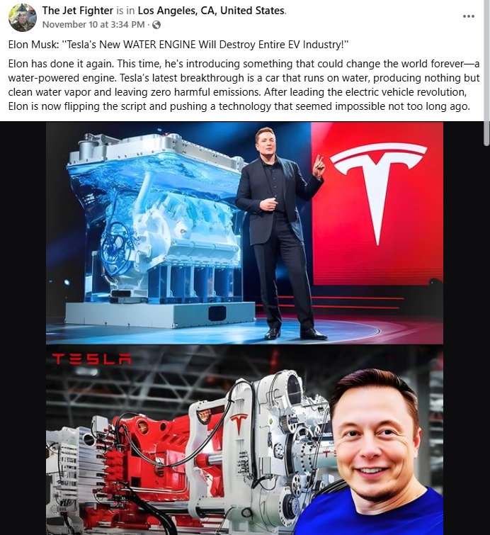 Fact Check: Elon Musk Has NOT Announced A Water-Powered Car Engine As ...